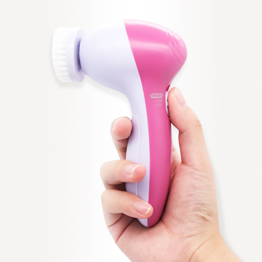 5 in1 Face Cleaning Device Skin Care Massager Face Scrub Brush Pore Cleansing Facial Brush