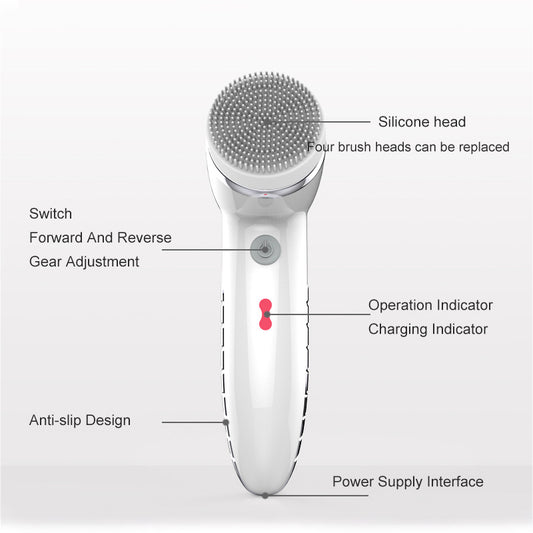 Face Brush Waterproof Usb Charge Four-in-one Electric Facial Cleansing Brush