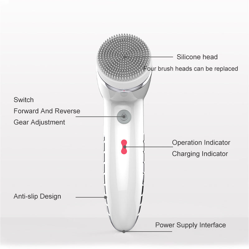 Face Brush Waterproof Usb Charge Four-in-one Electric Facial Cleansing Brush