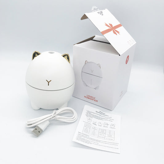 Tabletop Personal Use 200ML 5V USB Colorful Light Spray Mist Mini Ultrasonic Romantic Air Humidifier